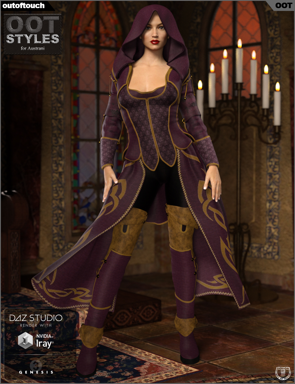 OOT Styles for Austrani Outfit for Genesis 3 Female(s) by N/A