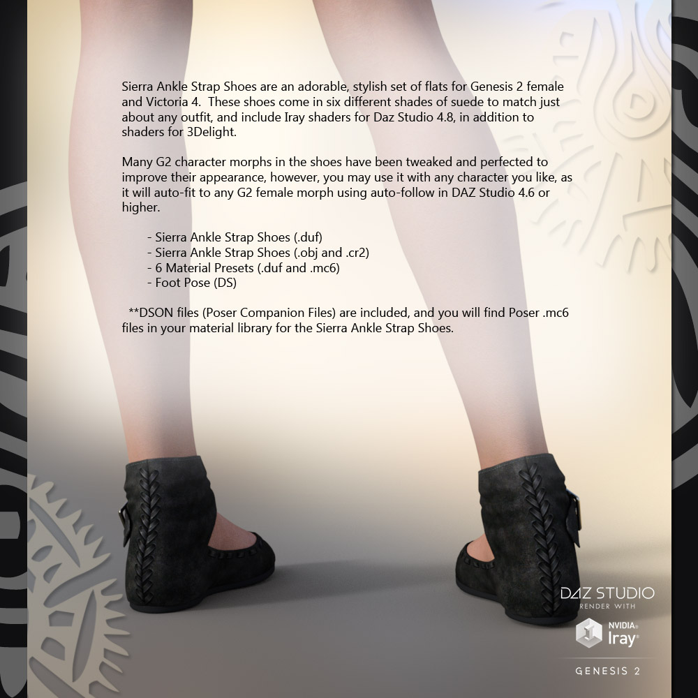 Sierra Ankle Strap Shoes (G2 & V4) by N/A