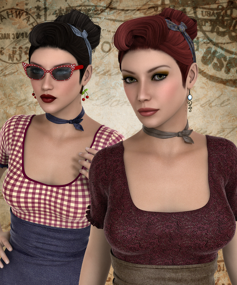 1940's Updo Hair by N/A