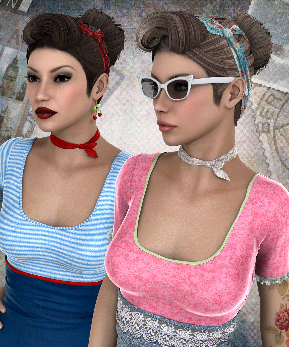 1940's Updo Hair by N/A
