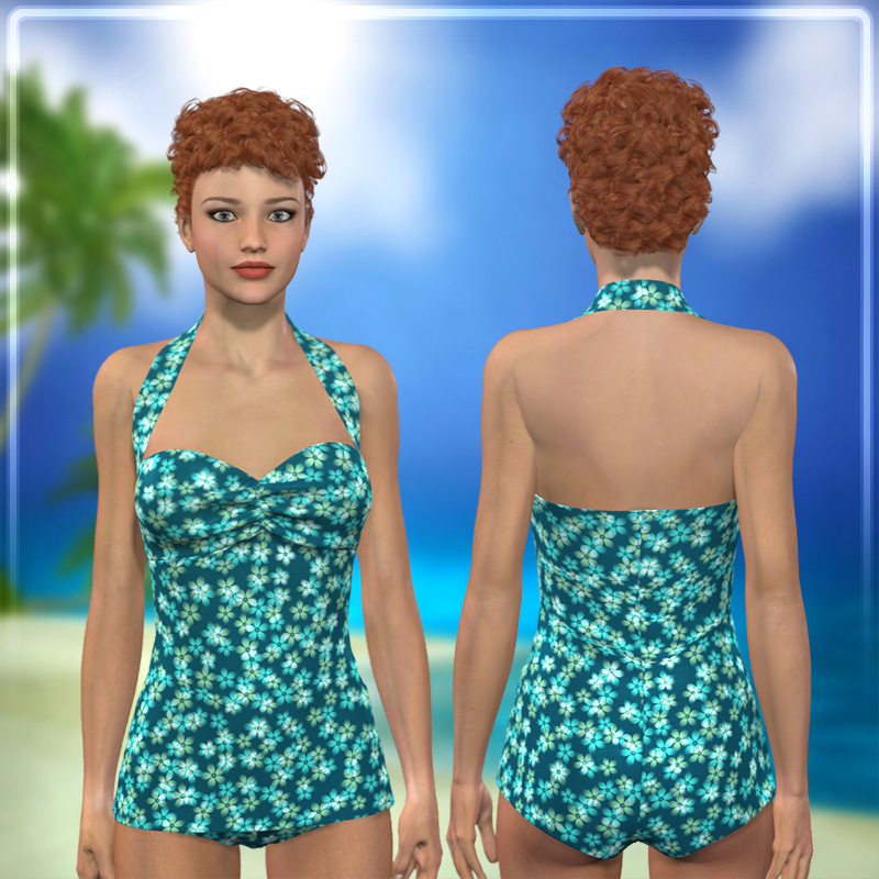 Dynamic 50s Swimsuit by N/A