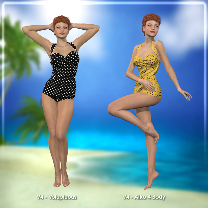Dynamic 50s Swimsuit by N/A
