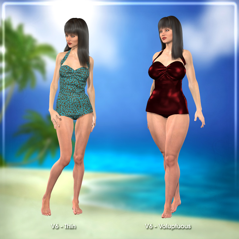 Dynamic 50s Swimsuit by N/A