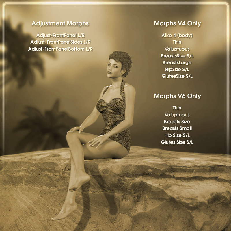 Dynamic 50s Swimsuit by N/A