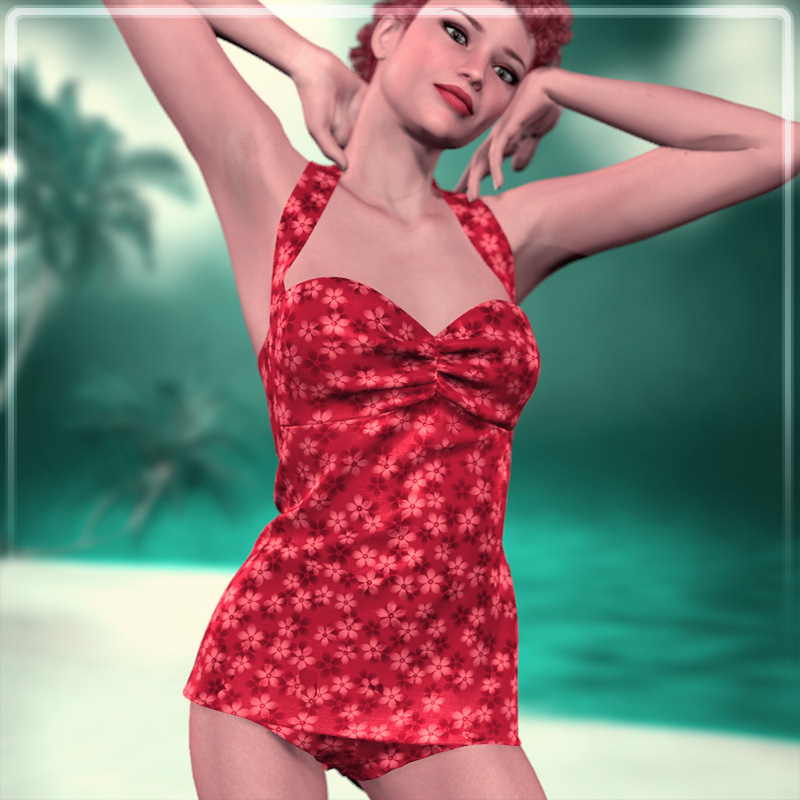 Dynamic 50s Swimsuit by N/A
