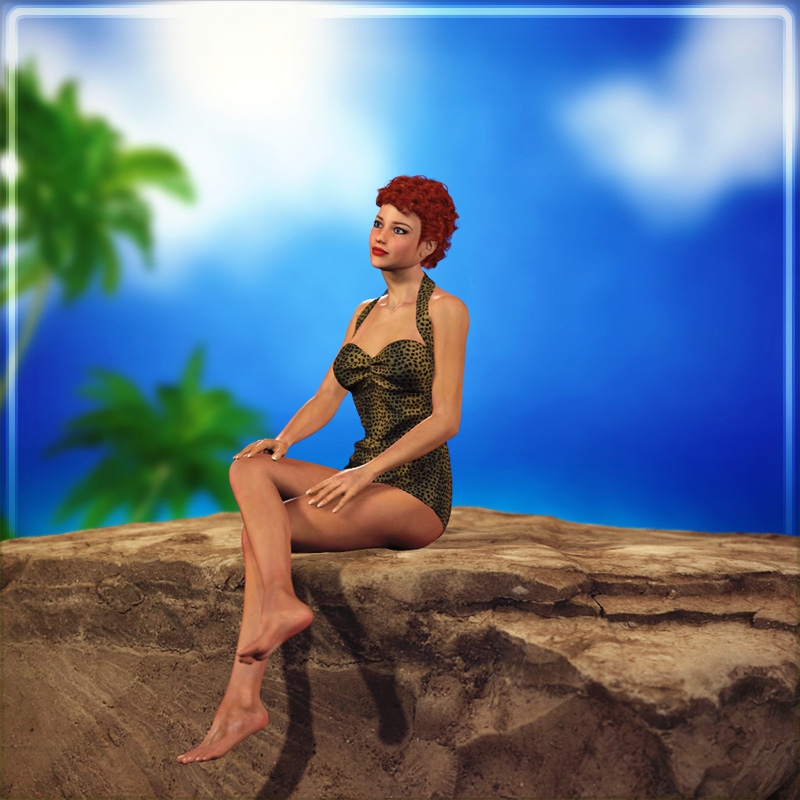 Dynamic 50s Swimsuit by N/A