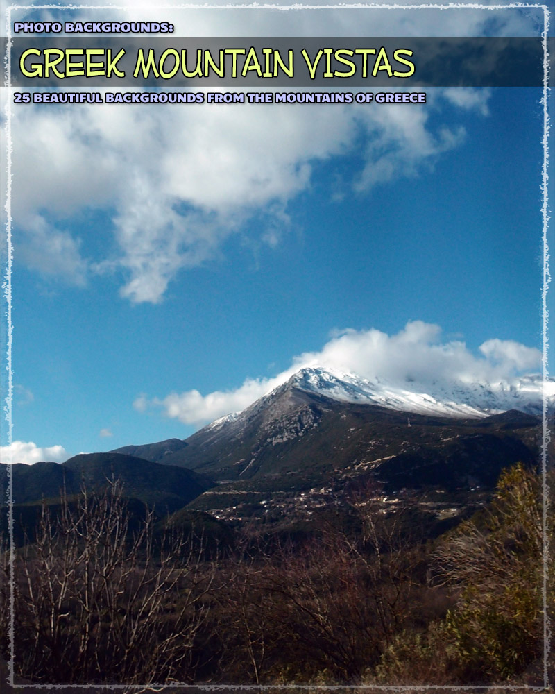 Photo Backgrounds: Greek Mountain Vistas by N/A