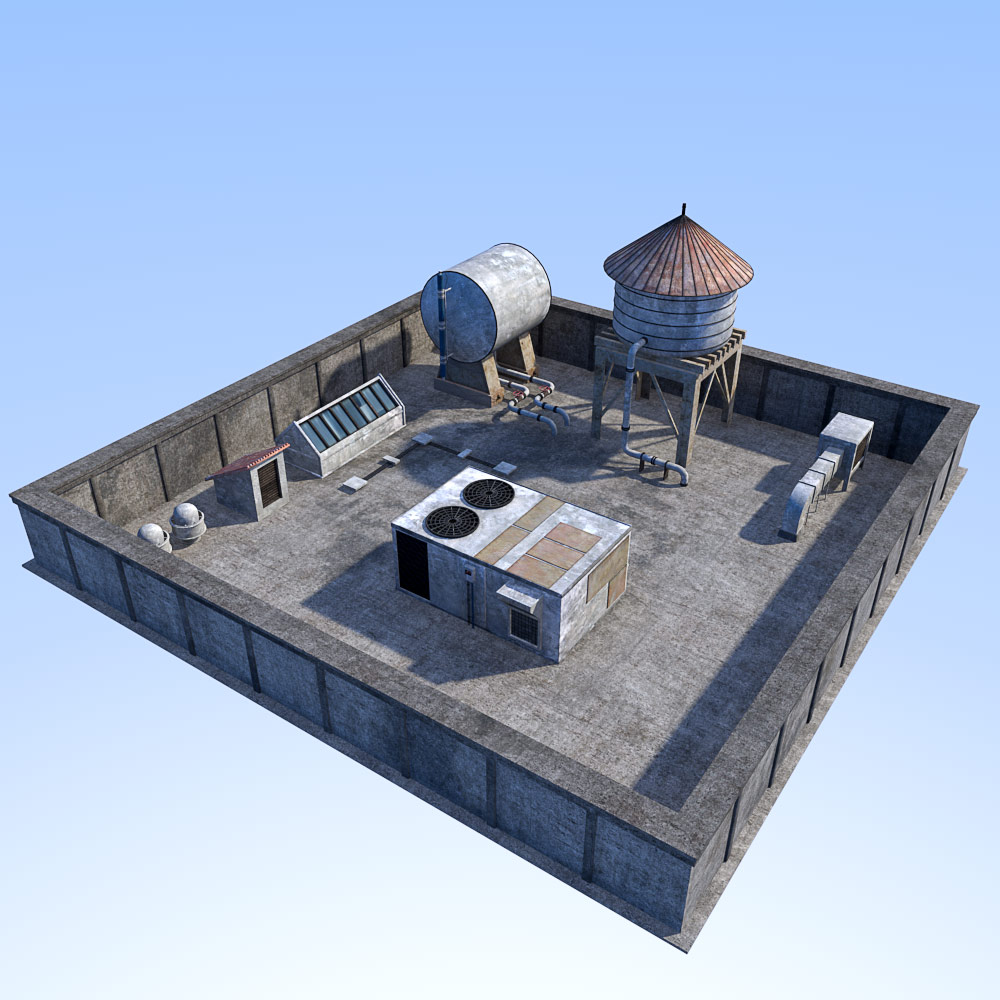 Rooftop environment set by N/A