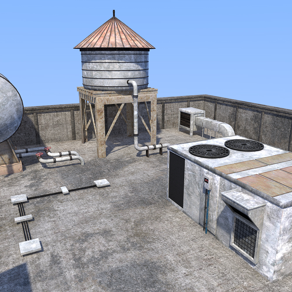 Rooftop environment set by N/A