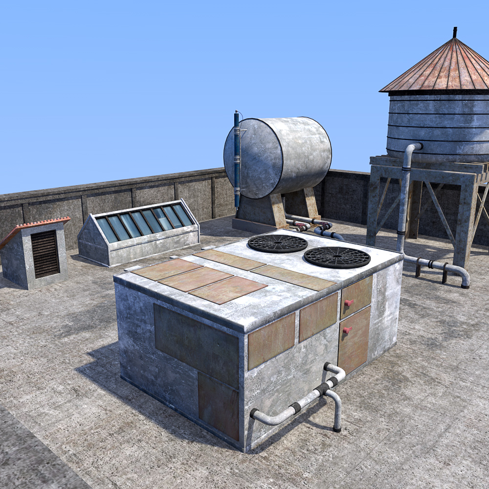 Rooftop environment set by N/A