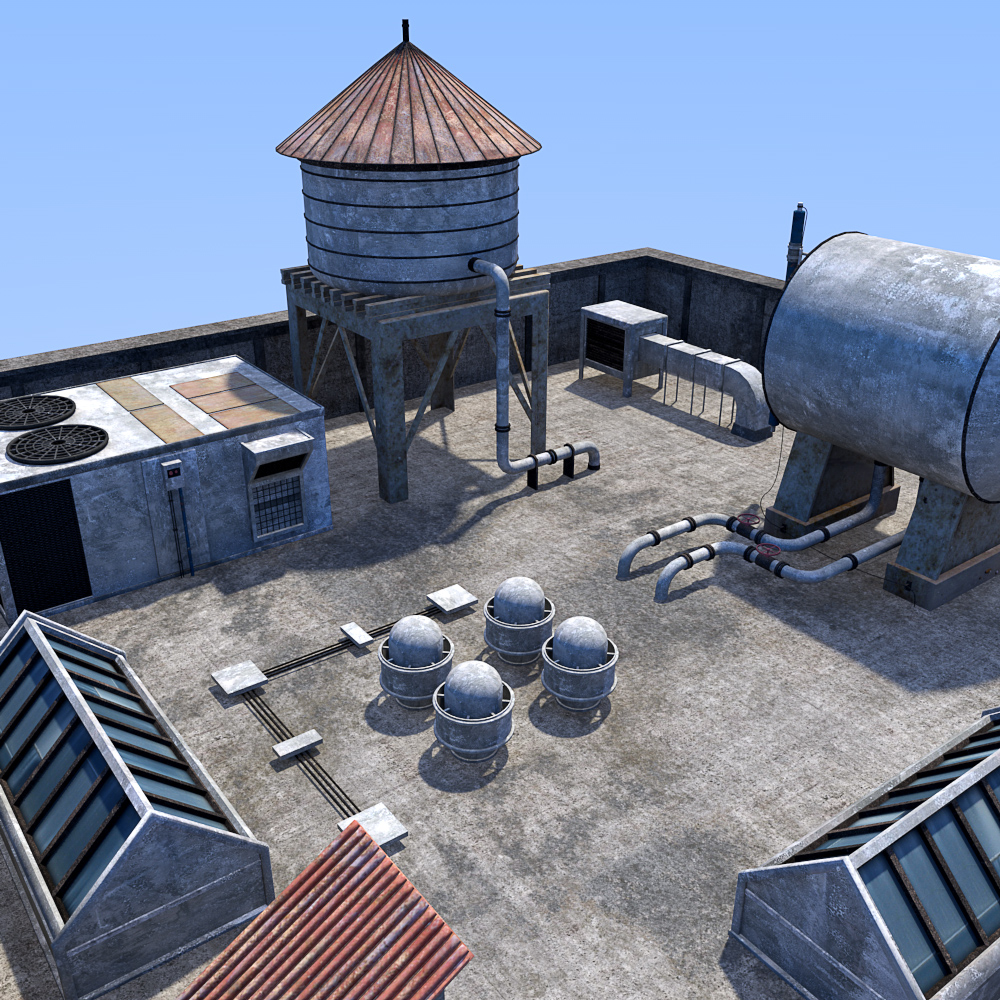 Rooftop environment set by N/A
