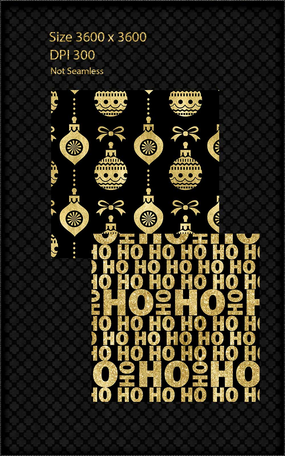 Black & Gold Holiday Paper by N/A