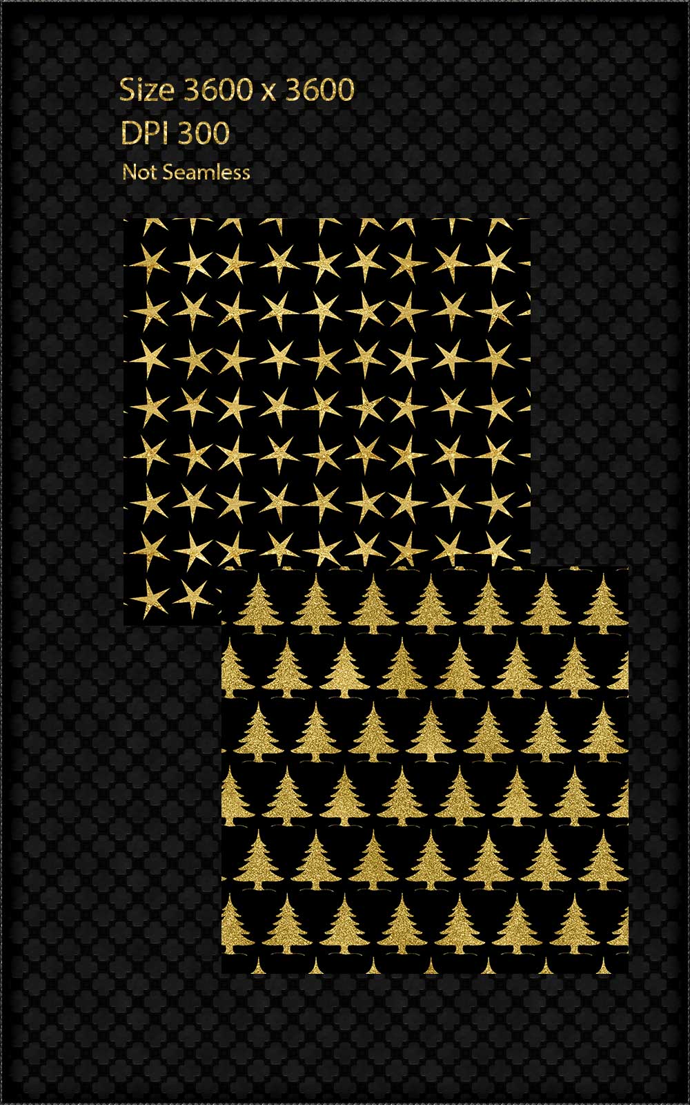Black & Gold Holiday Paper by N/A