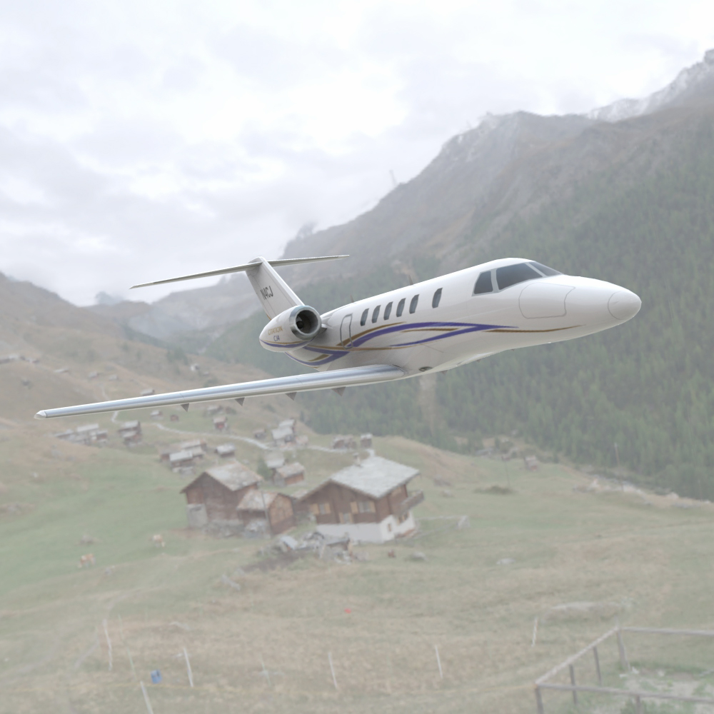 Cessna Citation CJ4 (3ds/ obj/ lwo) by N/A