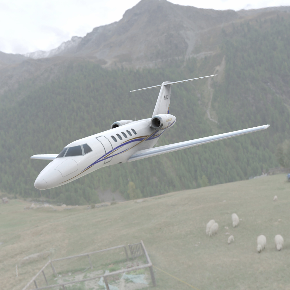 Cessna Citation CJ4 (3ds/ obj/ lwo) by N/A