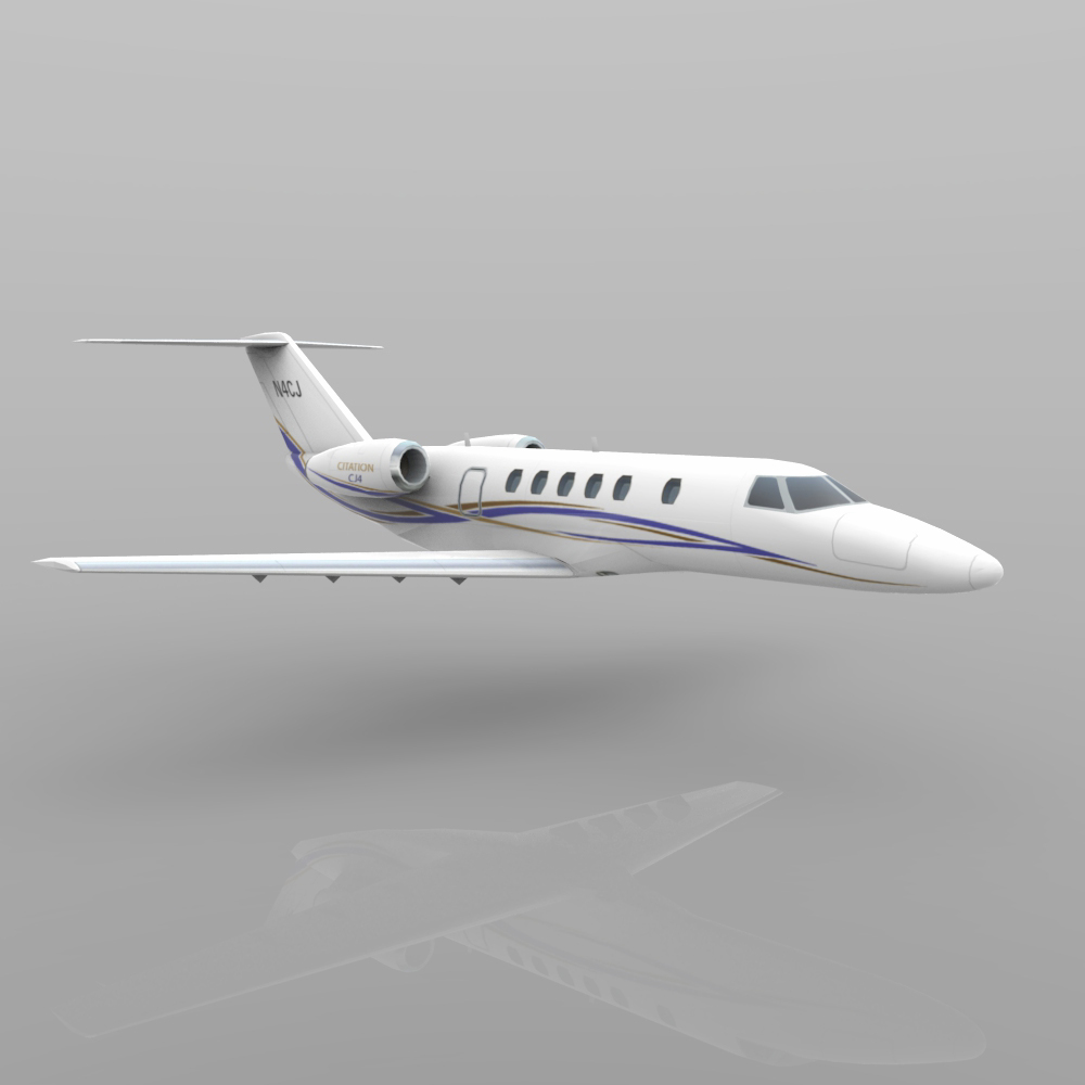 Cessna Citation CJ4 (3ds/ obj/ lwo) by N/A