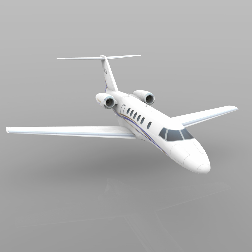Cessna Citation CJ4 (3ds/ obj/ lwo) by N/A
