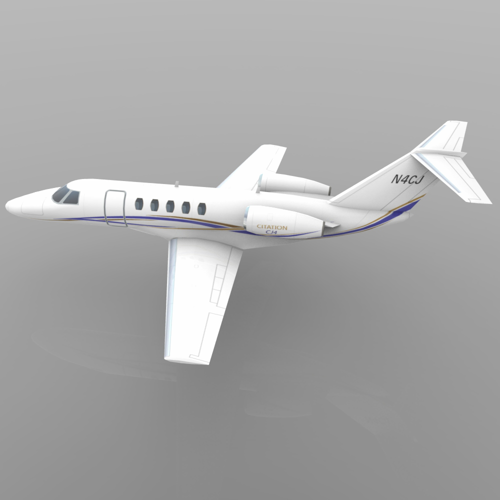 Cessna Citation CJ4 (3ds/ obj/ lwo) by N/A