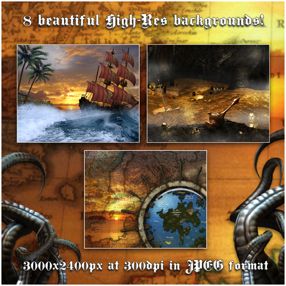 The Seven Seas - Pirate Backgrounds by N/A