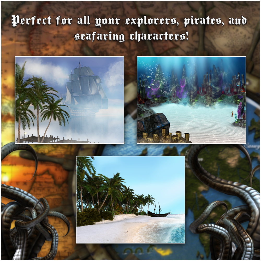 The Seven Seas - Pirate Backgrounds by N/A