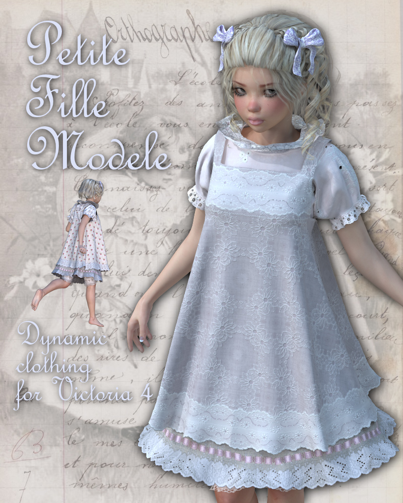 PetiteFilleModele Dynamic clothing for V4 by N/A