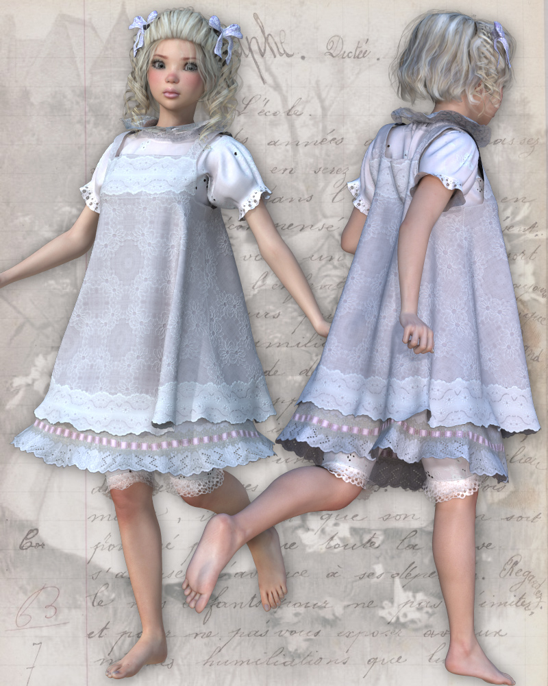 PetiteFilleModele Dynamic clothing for V4 by N/A