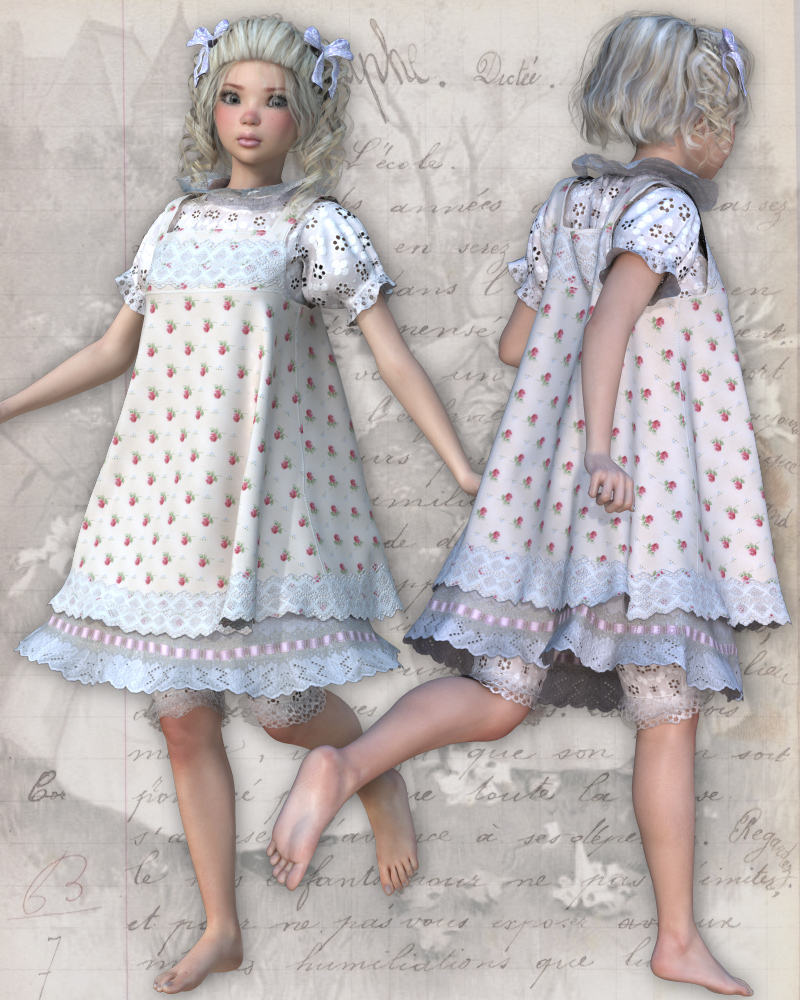 PetiteFilleModele Dynamic clothing for V4 by N/A