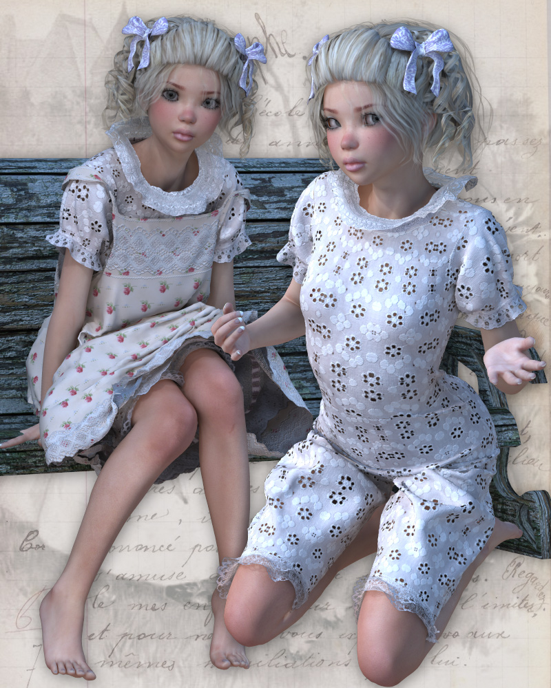 PetiteFilleModele Dynamic clothing for V4 by N/A