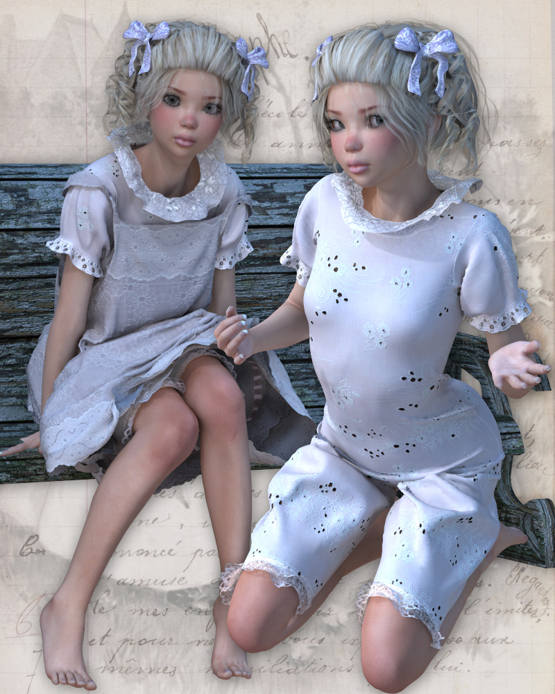 PetiteFilleModele Dynamic clothing for V4 by N/A