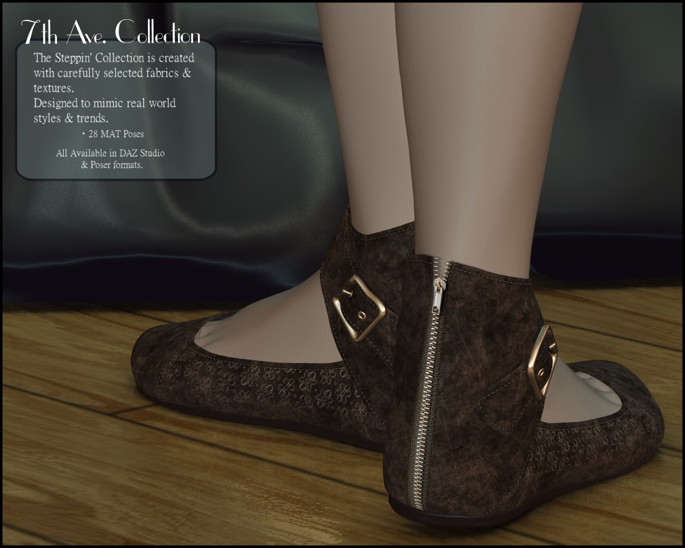 Steppin' : Sierra Ankle Strap Shoes by N/A