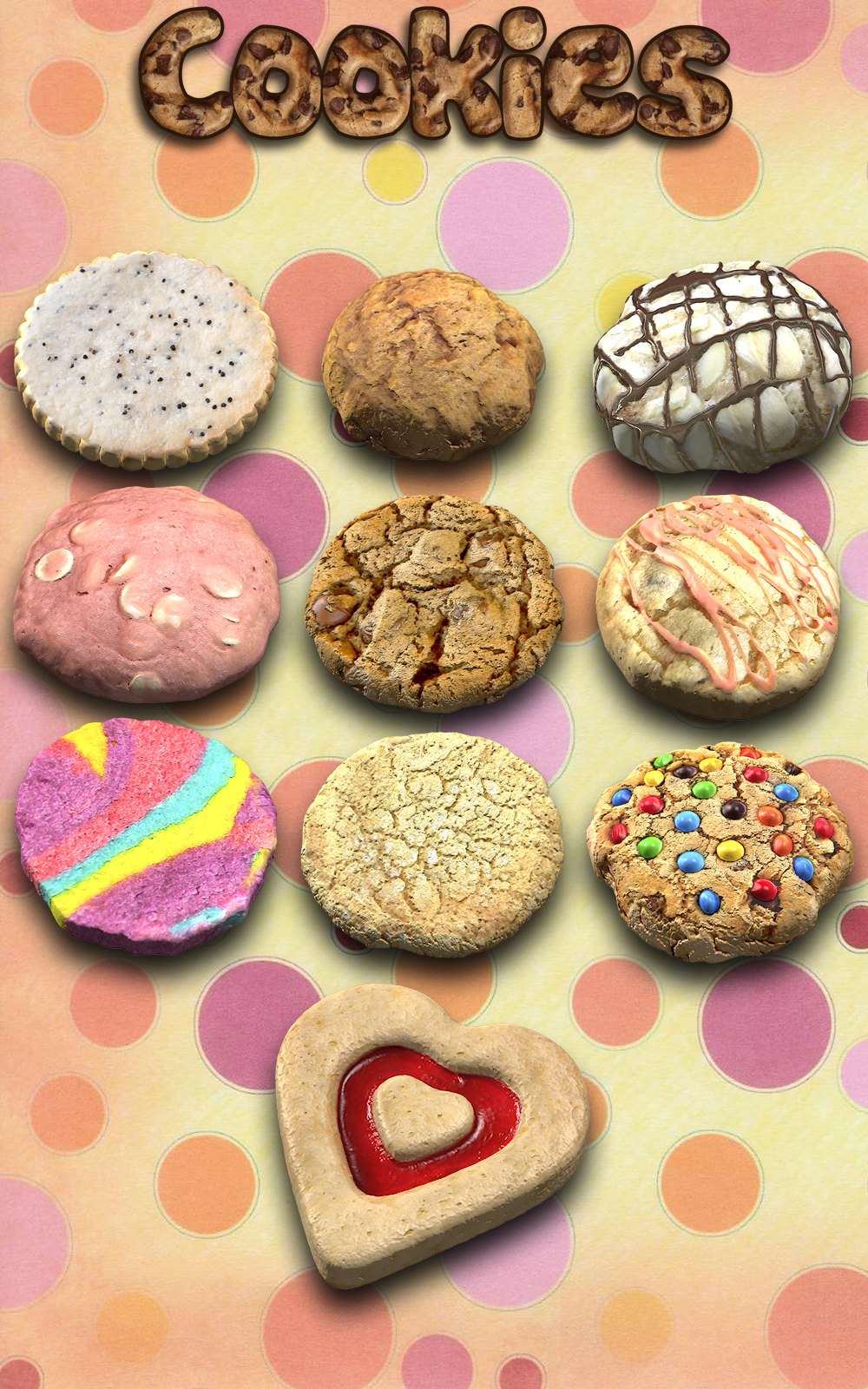 Exnem Cookies Props for Poser by N/A
