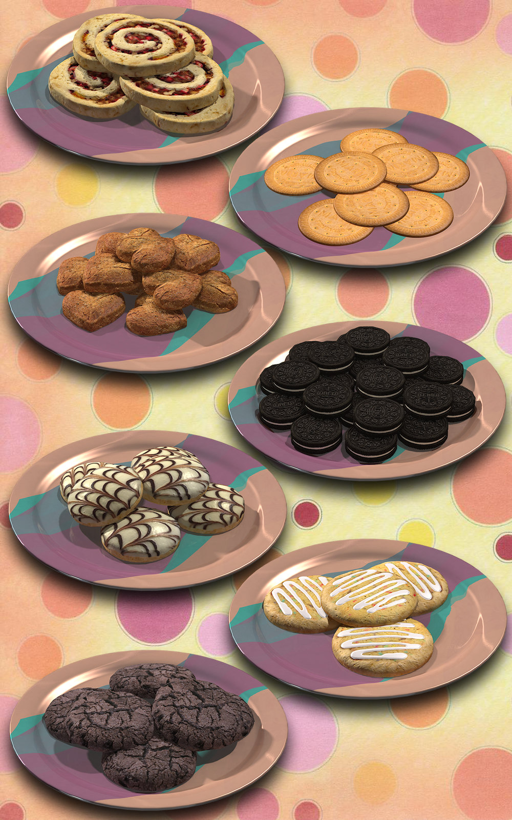 Exnem Cookies Props for Poser by N/A