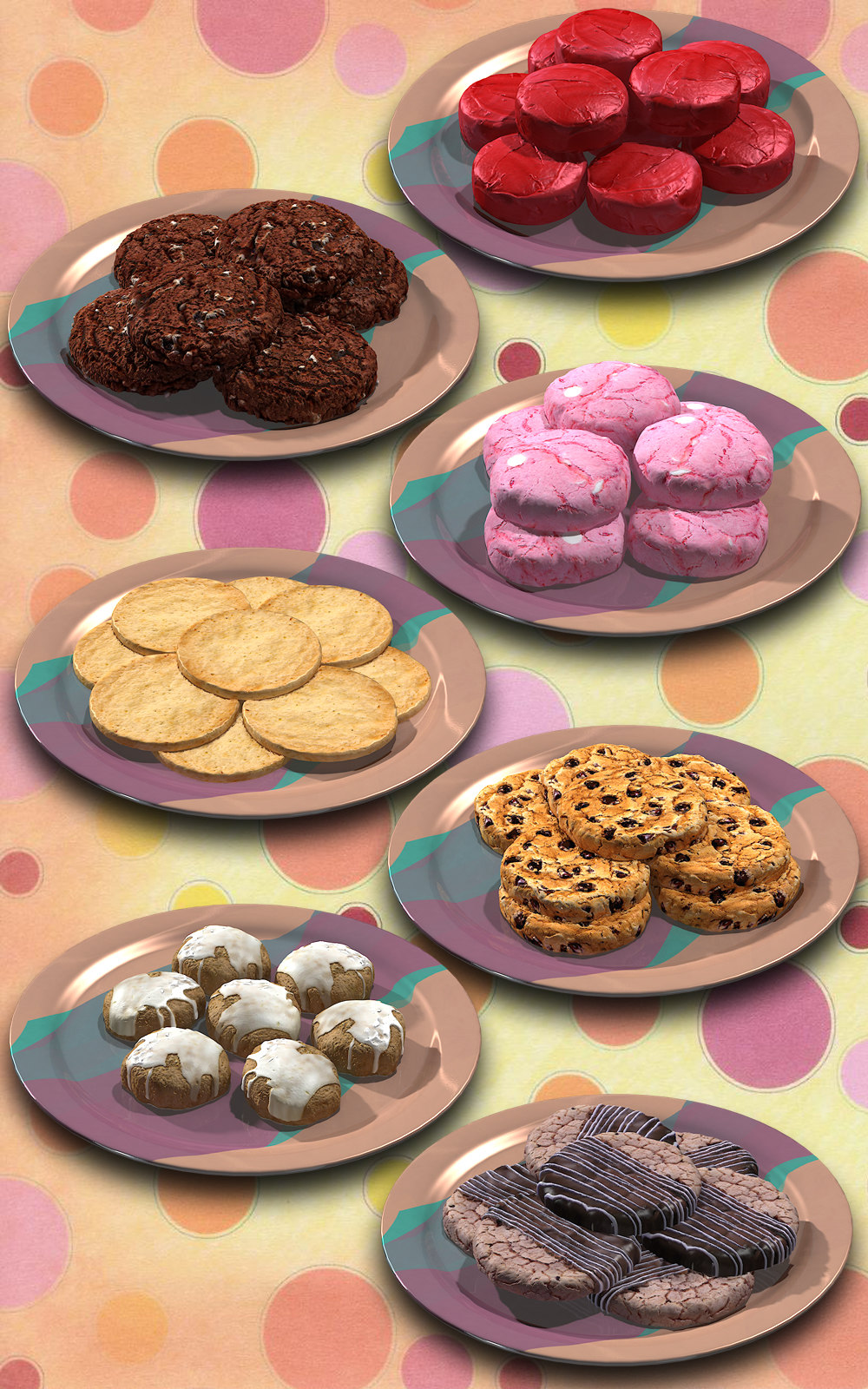 Exnem Cookies Props for Poser by N/A