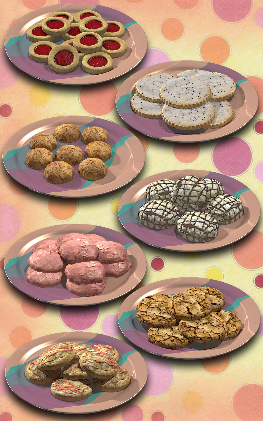Exnem Cookies Props for Poser by N/A