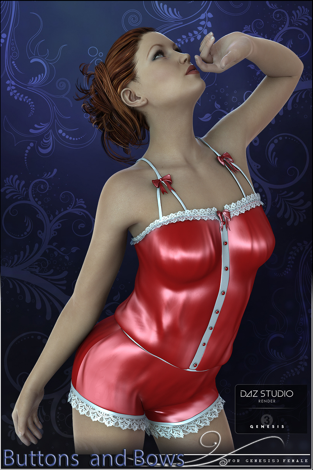 Buttons and Bows for Genesis 3 Female(s) by N/A