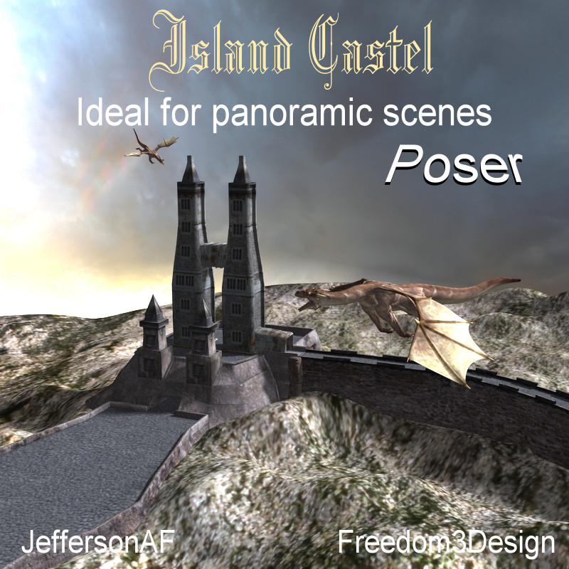 Island Castle for Poser by N/A