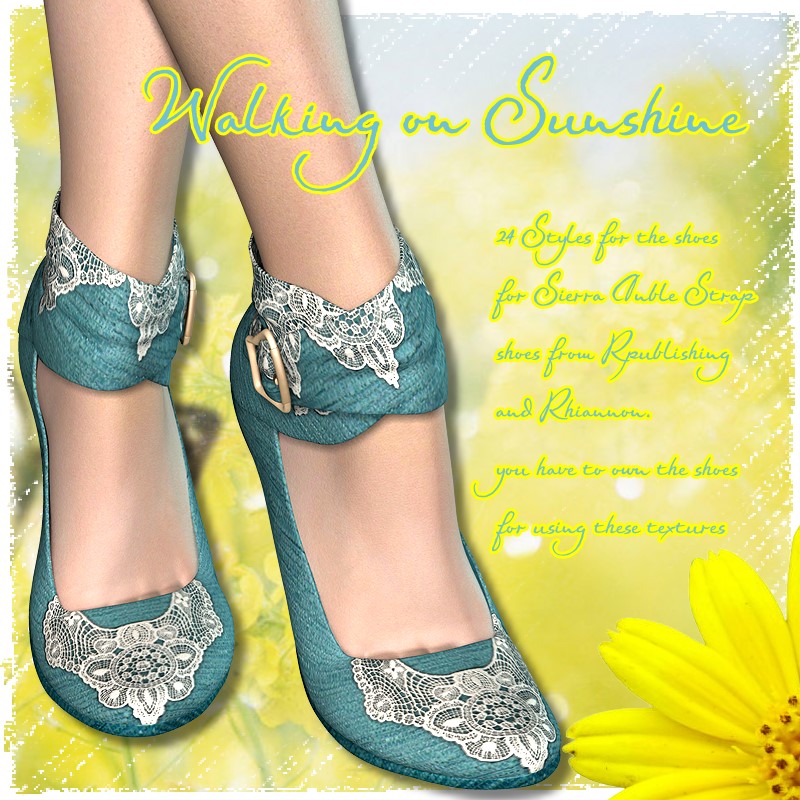 AM: Walking on Sunshine - 24 Styles for Sierra-Ankle-Strap by N/A