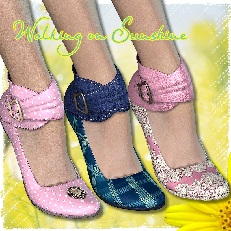 AM: Walking on Sunshine - 24 Styles for Sierra-Ankle-Strap by N/A