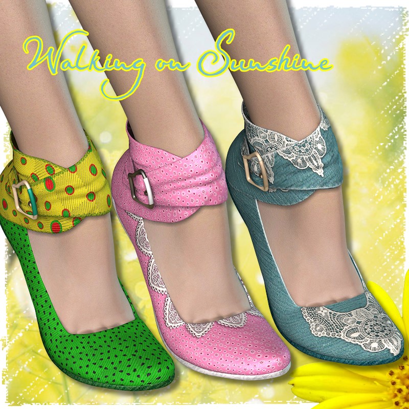 AM: Walking on Sunshine - 24 Styles for Sierra-Ankle-Strap by N/A