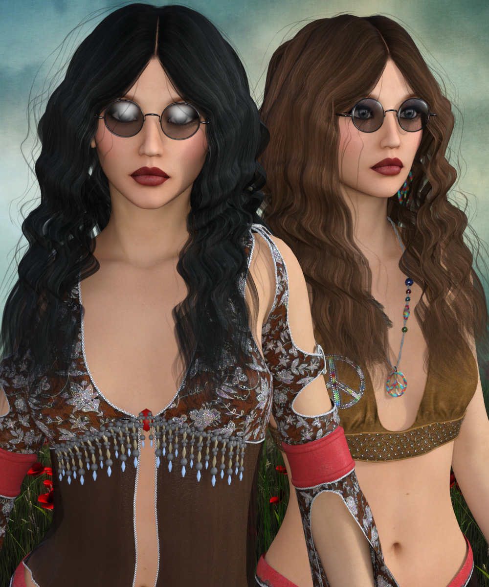 1960's Hippie Hair by N/A