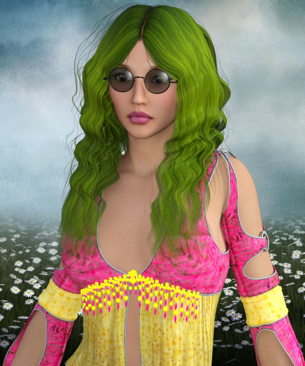 1960's Hippie Hair by N/A