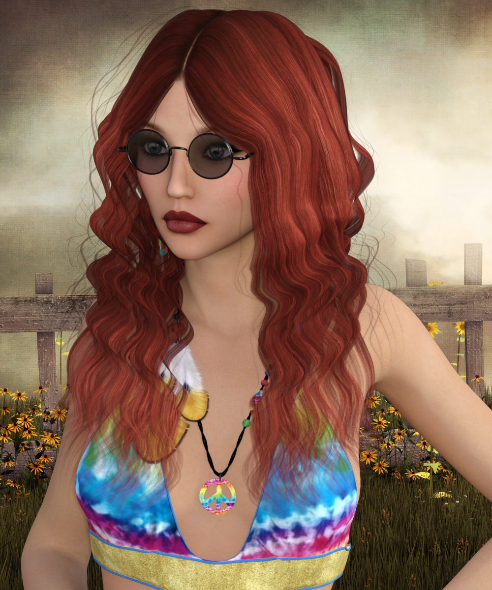1960's Hippie Hair by N/A