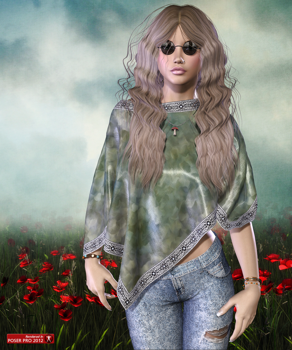 1960's Hippie Hair by N/A