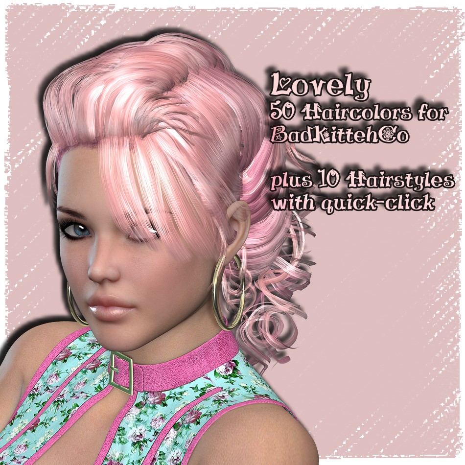 AM: Lovely - 50 Colors and 10 Styles for Pinque-Curls by N/A