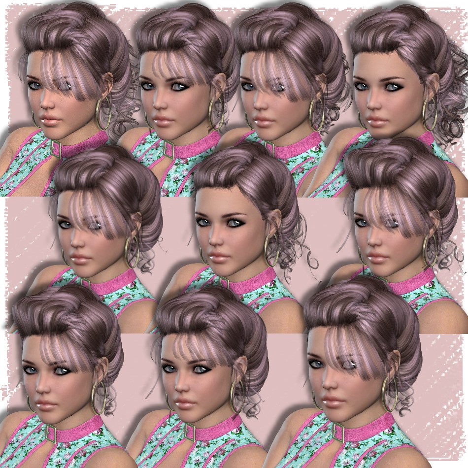 AM: Lovely - 50 Colors and 10 Styles for Pinque-Curls by N/A
