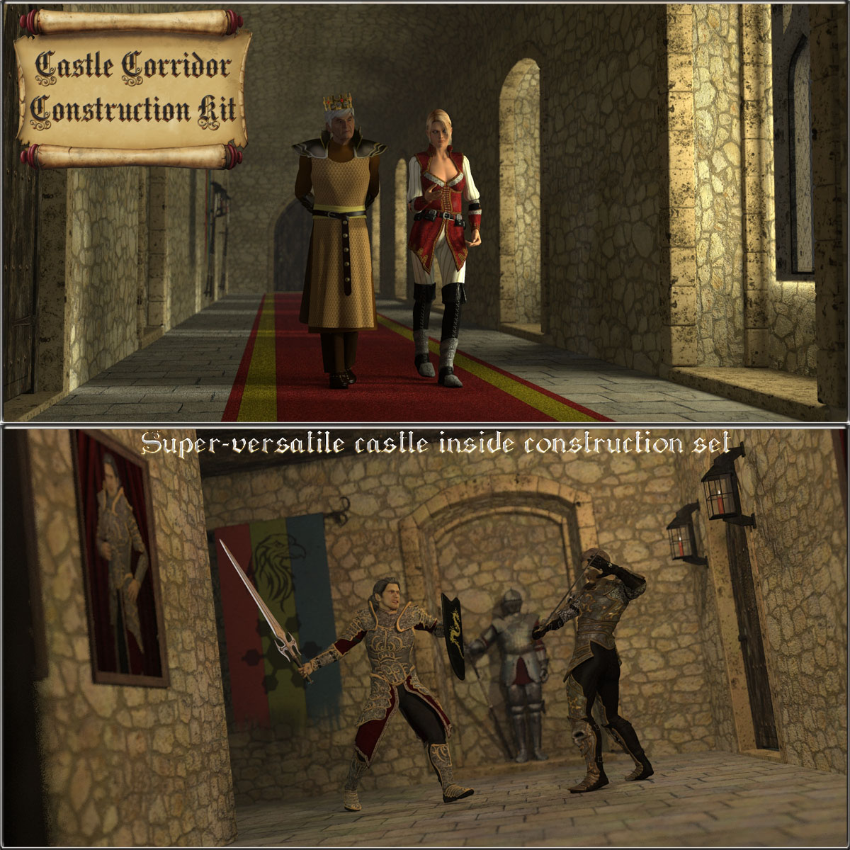 Castle Corridor Construction Kit by N/A