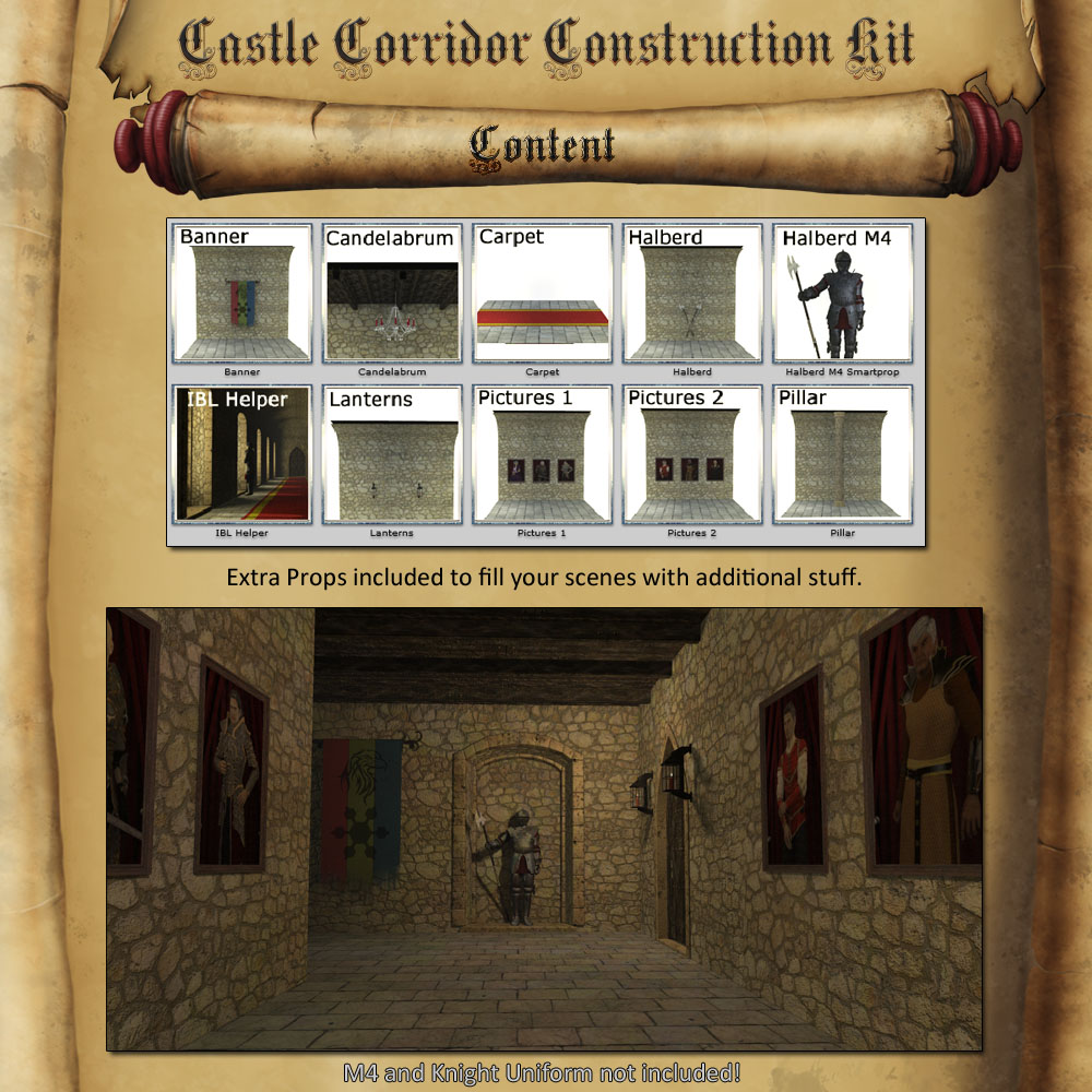 Castle Corridor Construction Kit by N/A