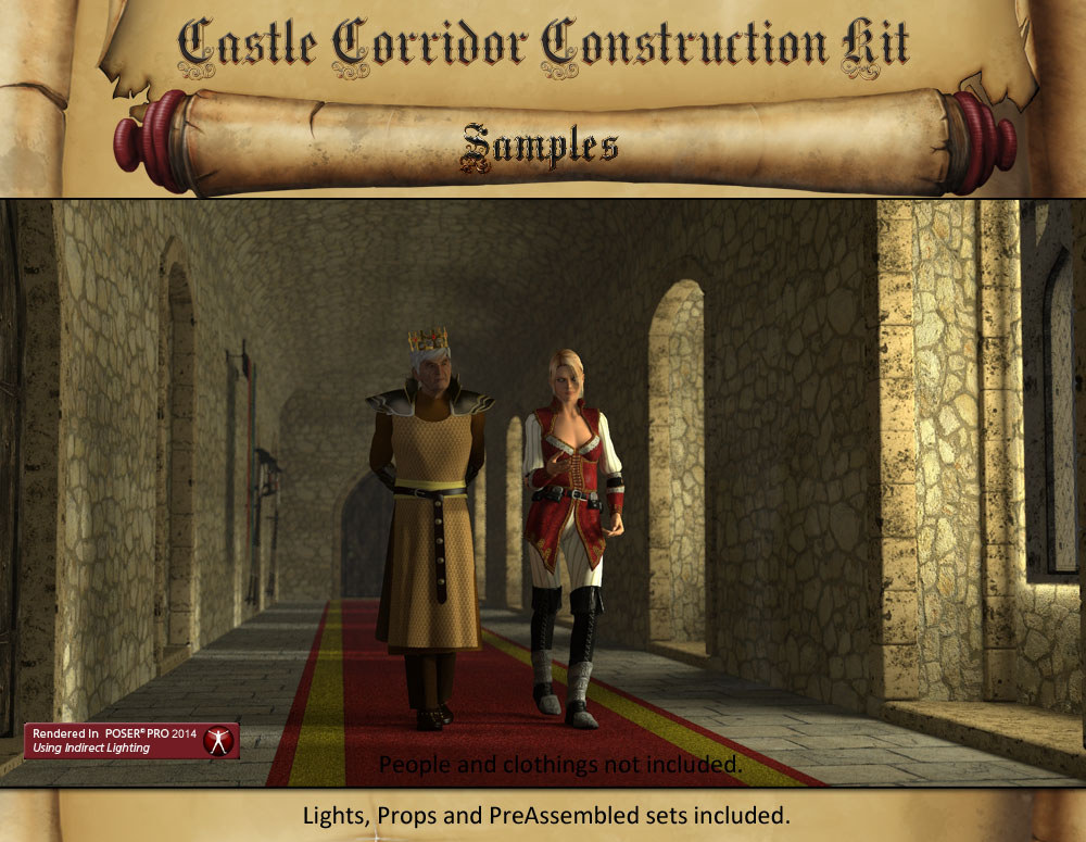 Castle Corridor Construction Kit by N/A