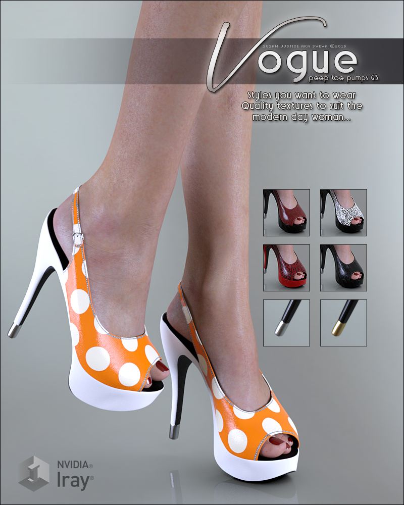 Vogue for Peep Toe Pumps G3 by N/A