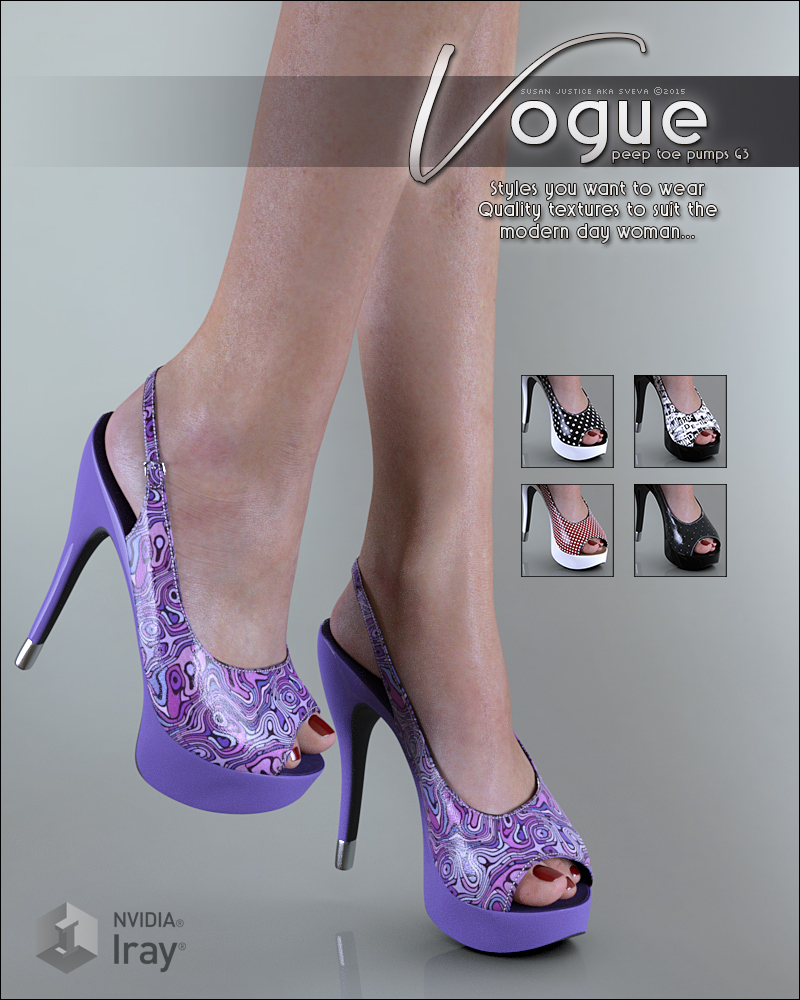 Vogue for Peep Toe Pumps G3 by N/A